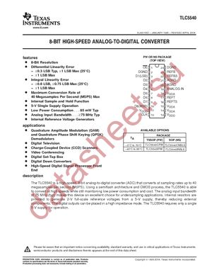 TLC5540IPWG4 datasheet  